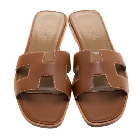 brown hermes sandals women|authentic hermes sandals.